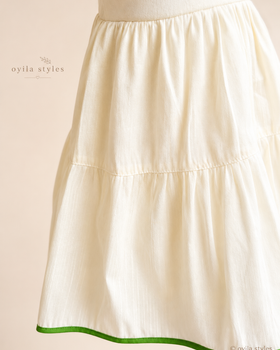 Poovili Onam frock skirt and hem detail