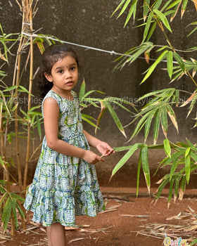 Garden Hush – Soft Cotton Baby Dress for Summer