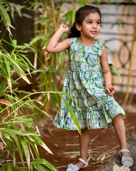 Garden Hush – Soft Cotton Baby Dress for Summer
