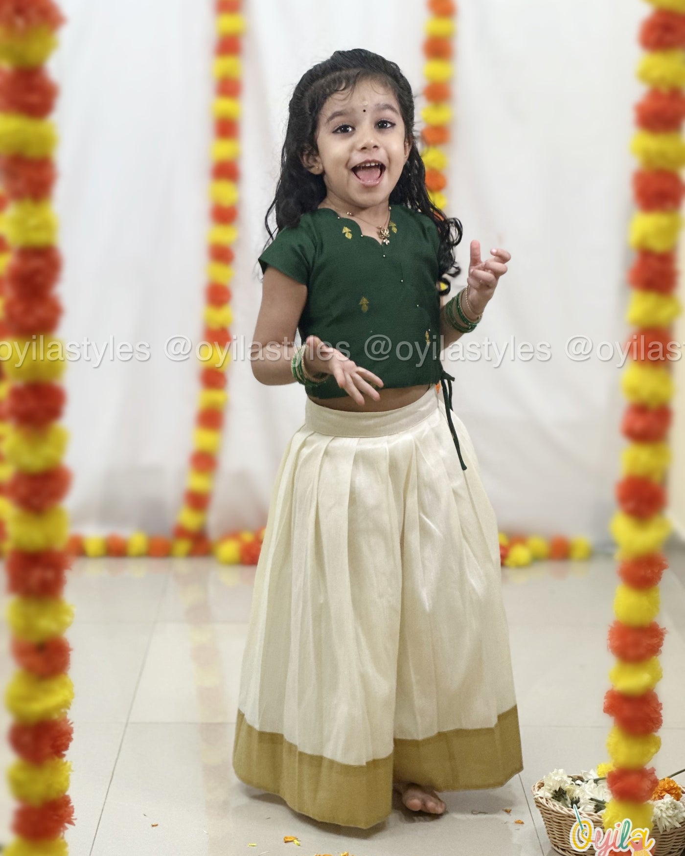 Elaiyaani - Traditional Kids Ethnic Set