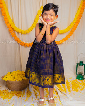 Anicham - Black Hand embroidered Frock
