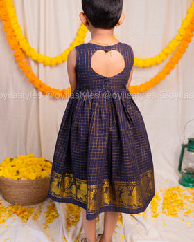 Anicham - Black Hand embroidered Frock