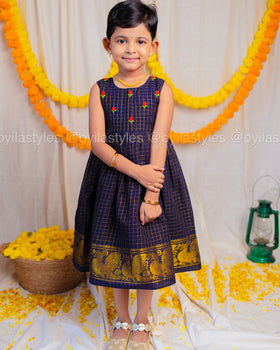 Anicham - Black Hand embroidered Frock