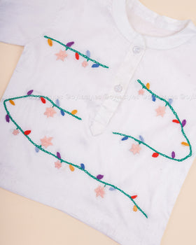Twinkling Greens - Christmas Silk Shirt