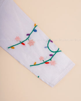 Twinkling Greens - Christmas Silk Shirt