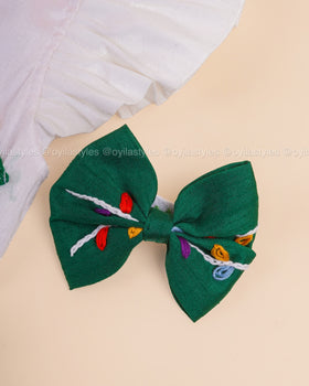 Twinkling Greens - Fluffy Christmas Frock