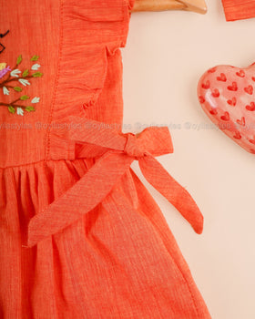 Madhavi – Hand Embroidered Frock for Kids
