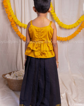 Kannikai – Cotton hand embroidered skirt and top