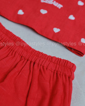Thadam Kaadhal Set - Personalised Tamil Embroidered Clothing for kids