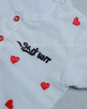 Thadam Shirt - Personalised kids shirt in Tamil script