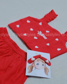 Thadam Kaadhal Set - Personalised Tamil Embroidered Clothing for kids