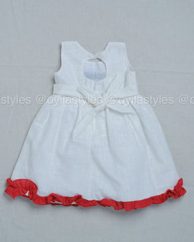 Thadam Frock - Girls Cotton Frock with custom Tamil Name